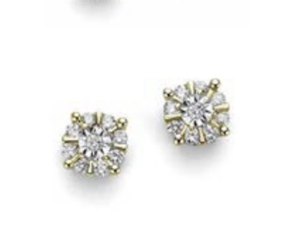 Pendientes Oro Gioia Mujer in Oro Diamante 0.10 Ct OOF12411.010 - OOF12411.010